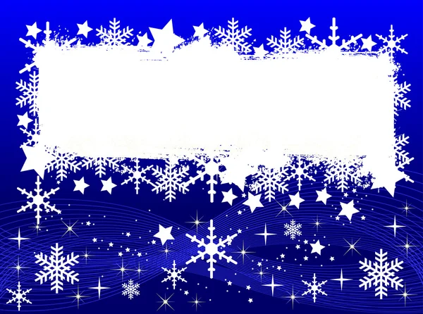 Modrý Vánoční pozadí místo pro váš text — Stock fotografie