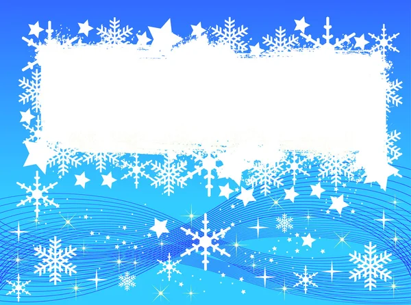 Blue christmas background- space for your text — Stock Photo, Image