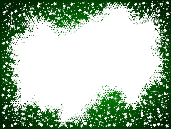 พื้นหลังคริสต์มาสสีเขียว พื้นที่สําหรับข้อความของคุณ — ภาพถ่ายสต็อก