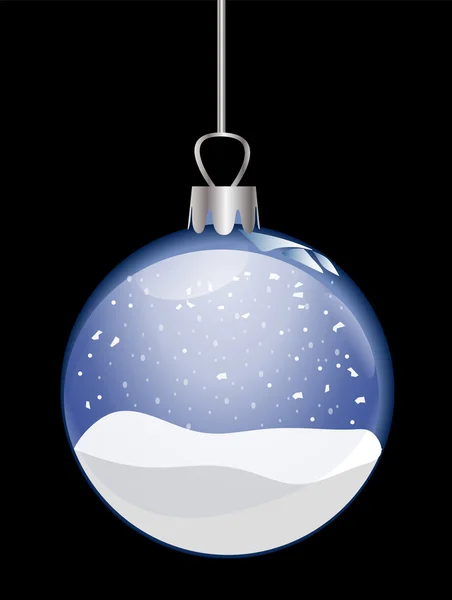 Illustratie van een kerst glas bal — Stockfoto