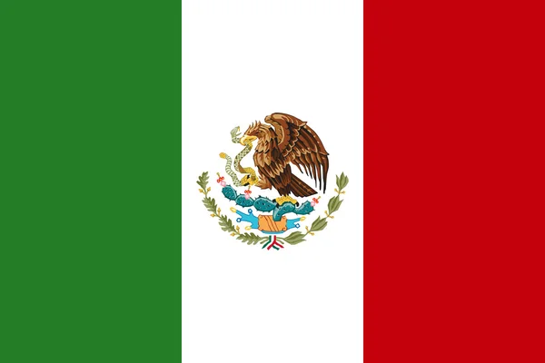 राष्ट्रीय ध्वज मेक्सिको — स्टॉक फोटो, इमेज # 