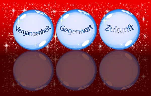 Duitse kristallen bollen — Stockfoto