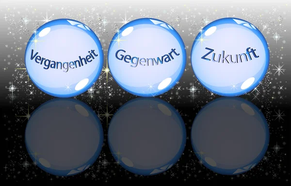 Bolas de cristal alemãs — Fotografia de Stock