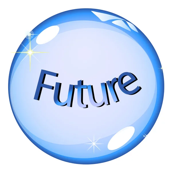Křišťálová koule budoucnosti — Stock fotografie