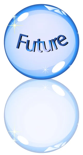 Kryształowej kuli przyszłości — Zdjęcie stockowe