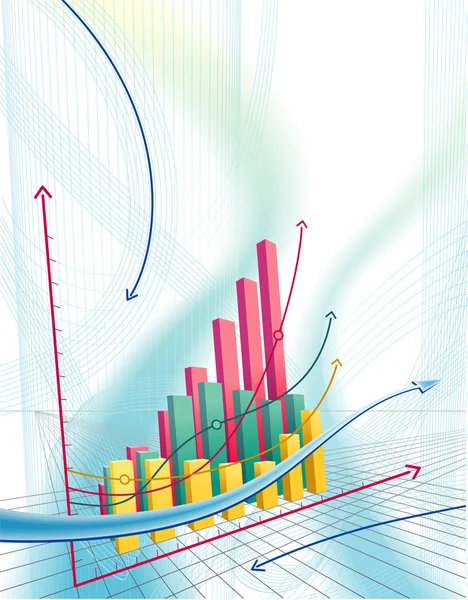 Streszczenie biznes wykres — Wektor stockowy