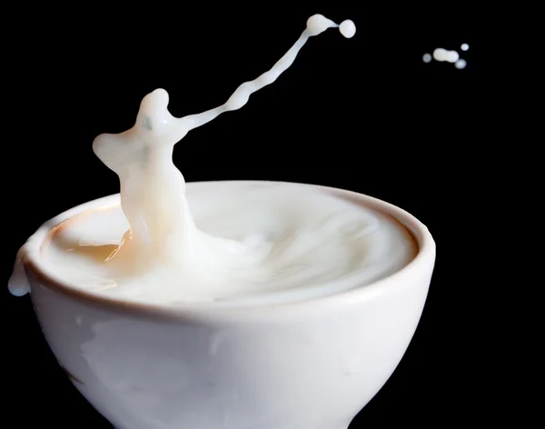 Splash milk — Stock Photo, Image