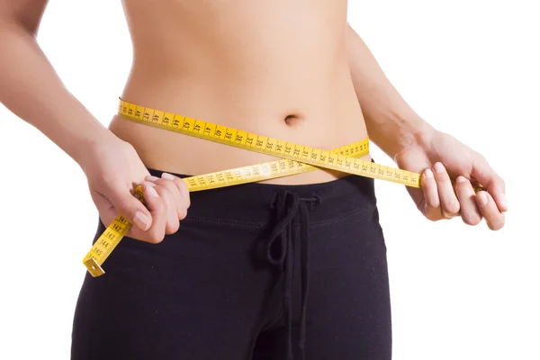 Mulher perdendo peso — Fotografia de Stock