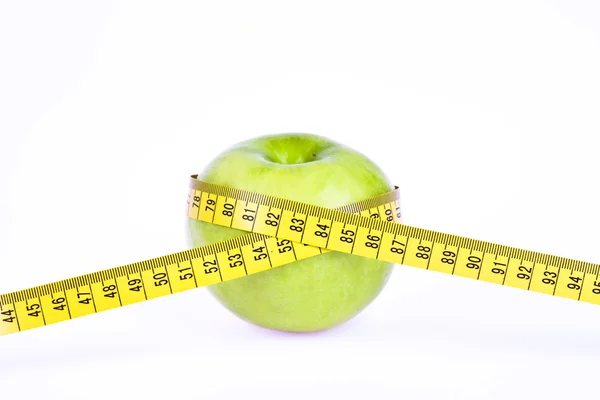 Yeşil elma. diyet kavramı — Stok fotoğraf