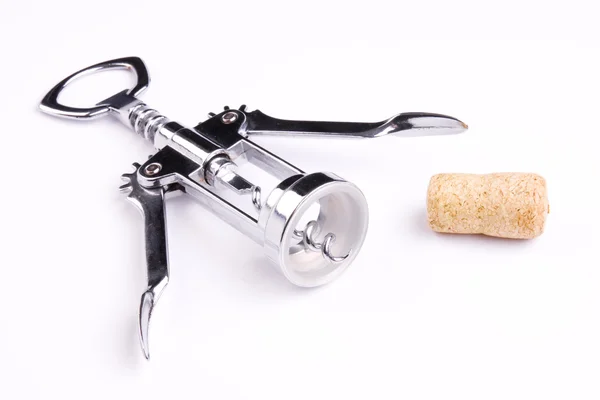 stock image Cork and corkscrew