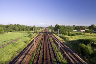 Rail Road Tracks. Railroad. clipart