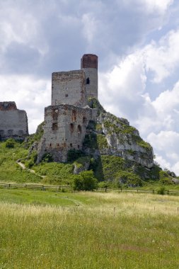 Old castle ruins in Poland in Europe clipart