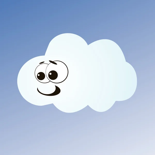 Cartoon cloud — Stock Vector