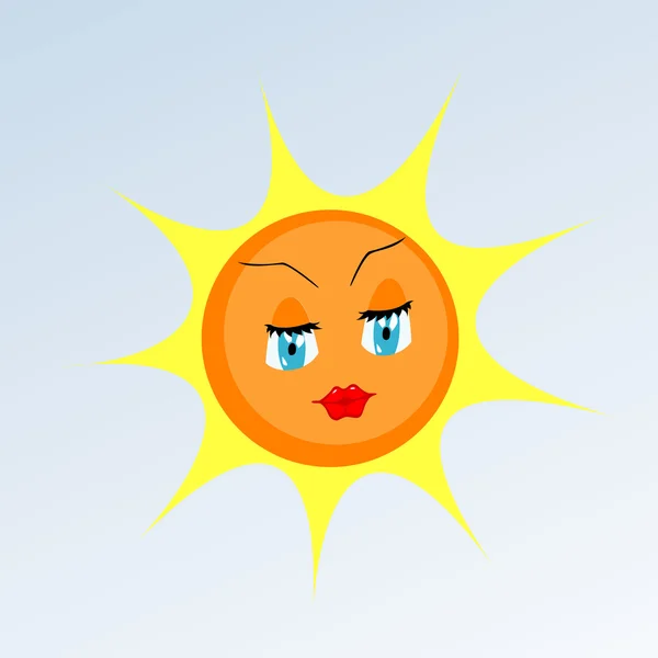 Kreslené slunce — Stockový vektor
