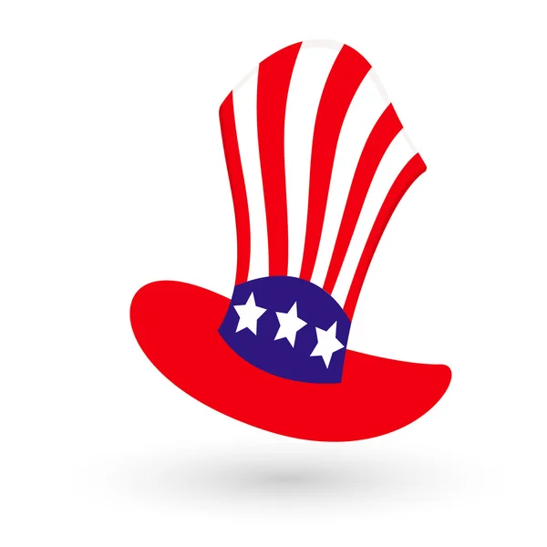 Cartoon American Hat — Stock Vector
