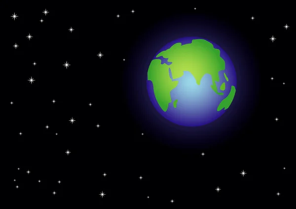 Земля в просторі — стоковий вектор