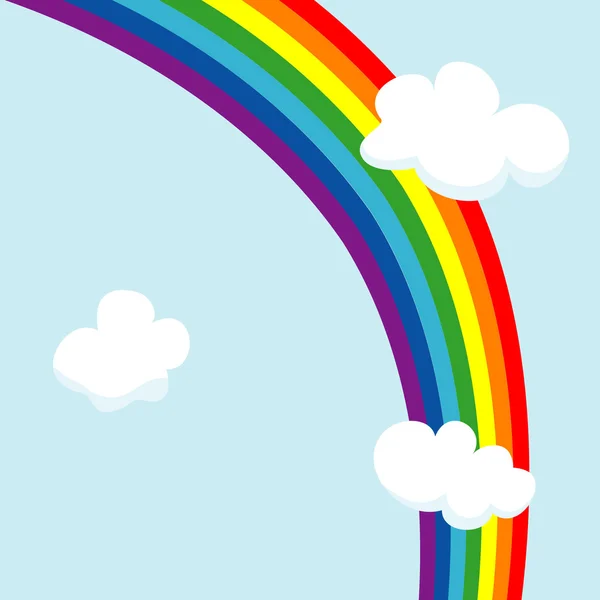 Rainbow in the sky — Stock Vector