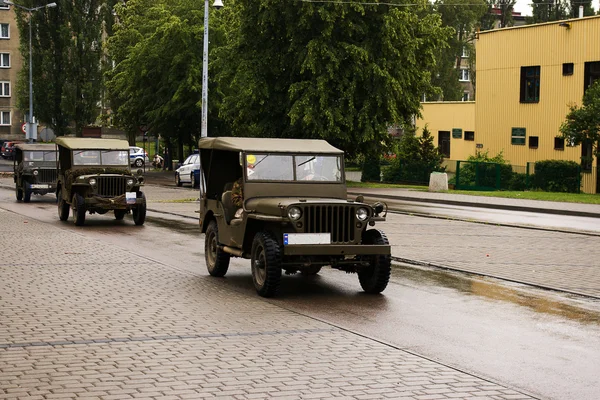 Samochody wojskowe — Zdjęcie stockowe