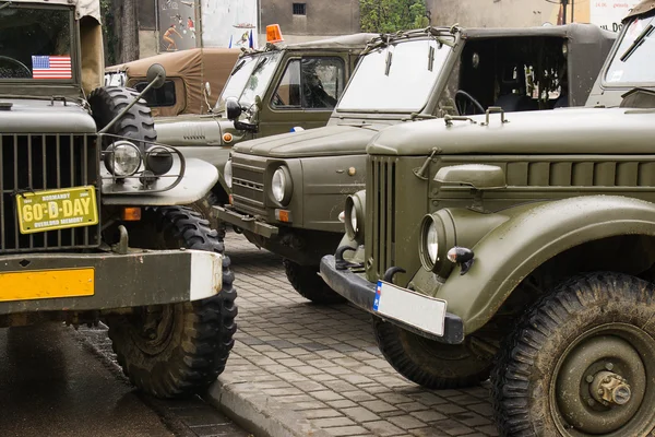 Automobili militari — Foto Stock
