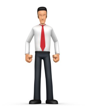 Angry Businessman clipart