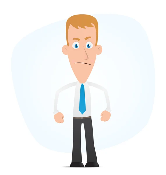 Angry manager — Stock Vector