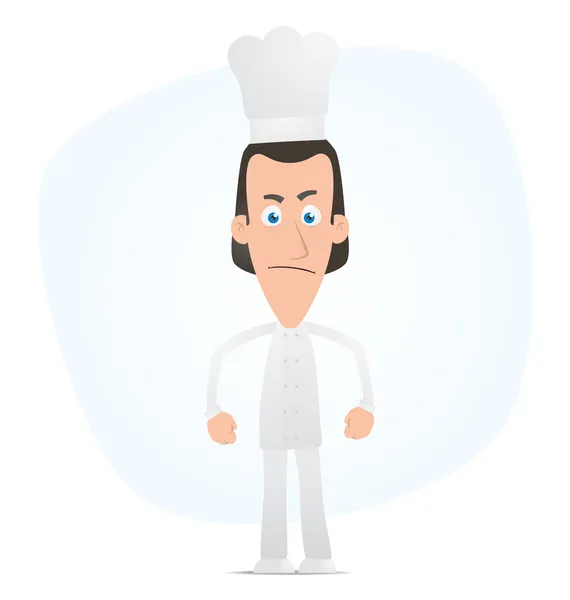 Angry chef — Stock Vector