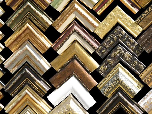 Fragments of wooden frames — Stock Photo, Image