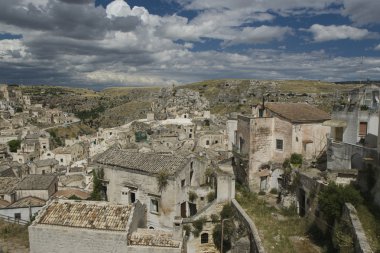 sassi matera, Güney İtalya.