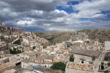 sassi matera, Güney İtalya.