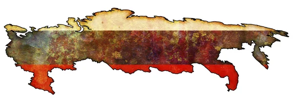 Russia flag on territory — Stock Photo, Image