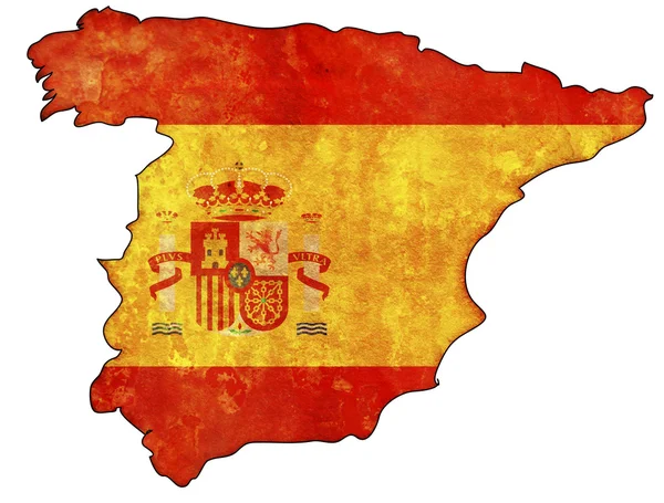 Spanien flagga på territorium — Stockfoto