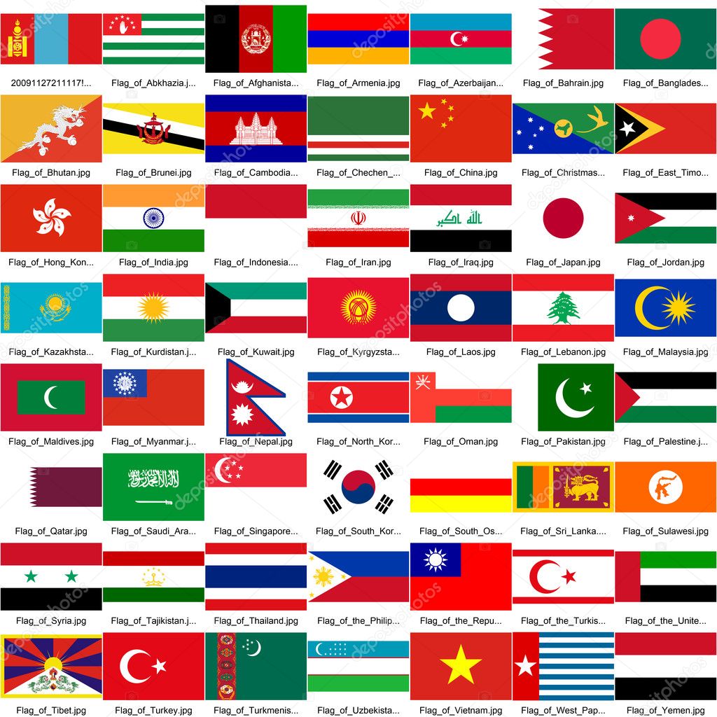 Asian Country Flag 91
