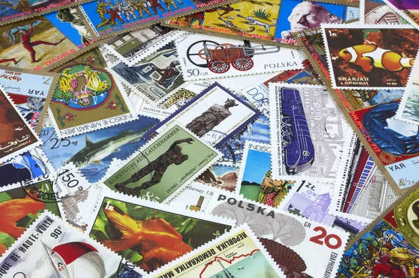 Stamps background — Stock Photo, Image