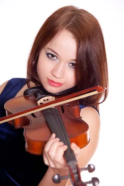 아름 다운 바이올린 연주자 — 스톡 사진