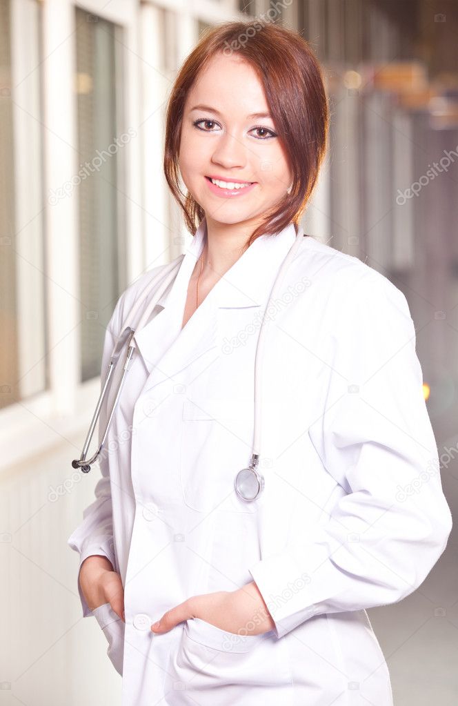 Doctor in white uniform