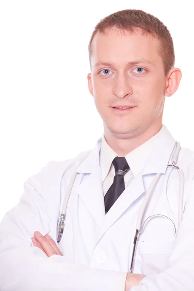 Доктор в белой форме — стоковое фото
