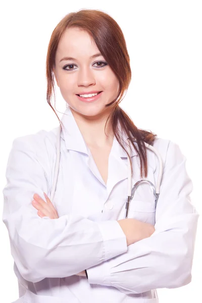 Doctor in white uniform — Stock Photo, Image