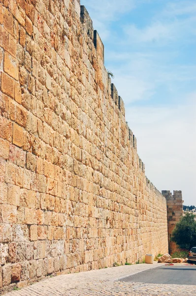 Jerusalems alte Stadtmauern — Stockfoto