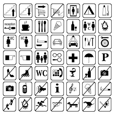 Signs and symbols clipart