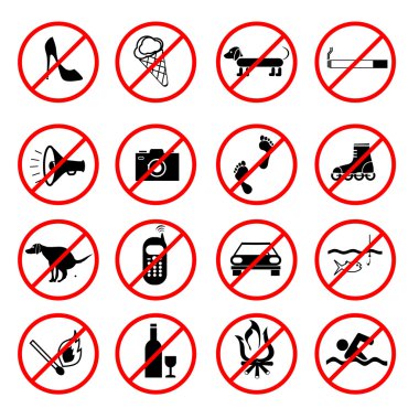 Signs and symbols clipart