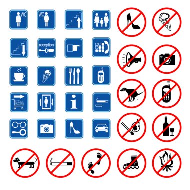 Signs and symbols clipart