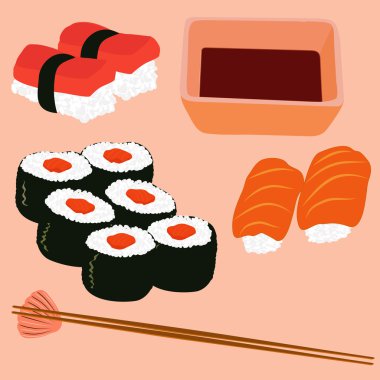 Japanese kitchen clipart