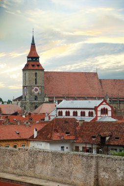 The old quarter of the city Brasov, Roma clipart