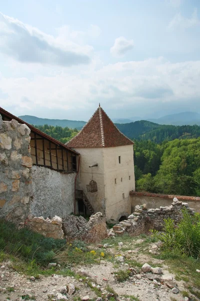 Ortaçağ Kalesi merkezine Romanya — Stok fotoğraf