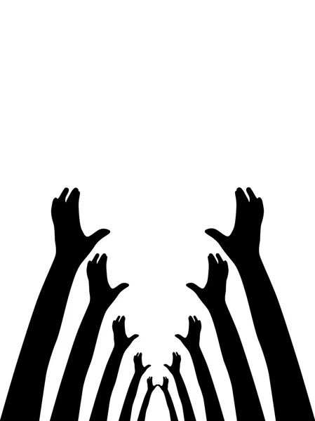 Символ разнообразия рук — стоковый вектор