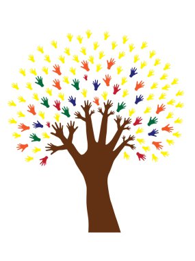 Hand tree clipart