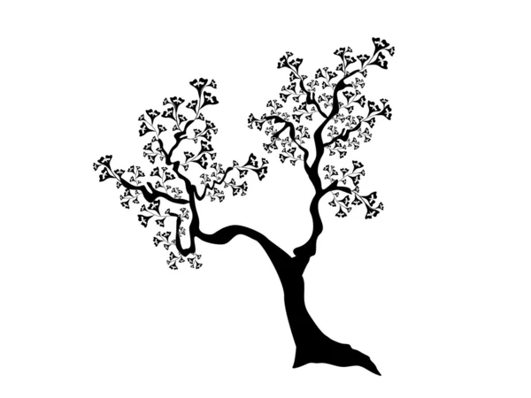 Silueta stromu — Stockový vektor