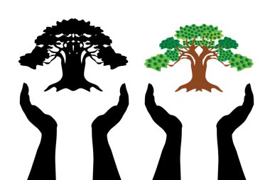 Tree silhouettes clipart