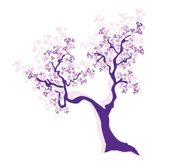 Abstraktní bonsaje strom — Stockový vektor