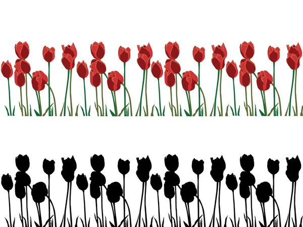 Set de tulipanes — Archivo Imágenes Vectoriales